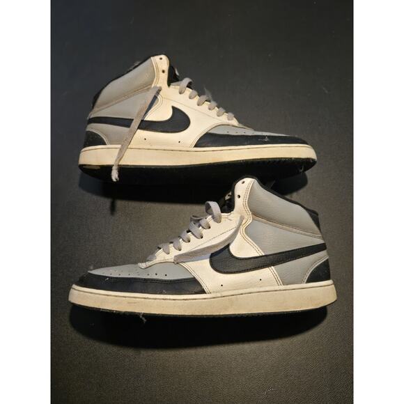Nike Court Vision Mid Black/White Men’s Size 10 Sneakers – Worn, Good Condition - Picture 3 of 7